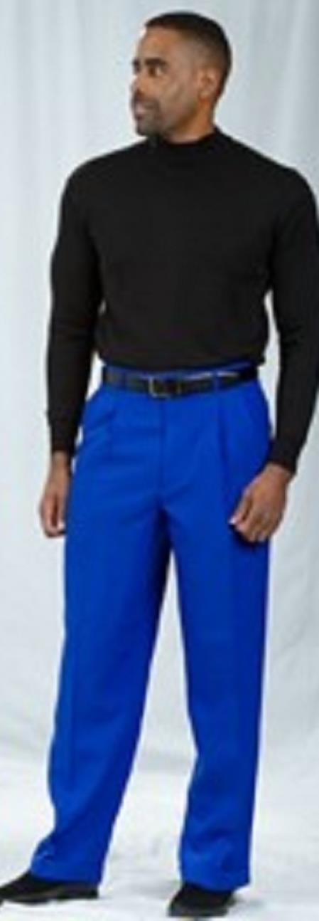 Royal Blue Dress Pants for Men