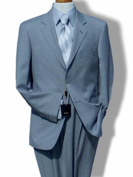 2 Button Side Vents Jacket With Flat Front Pants Super 150 Wool Suit Seperate