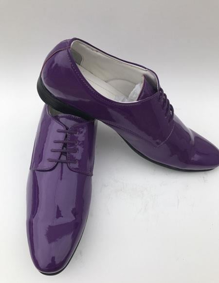 purple tuxedo shoes