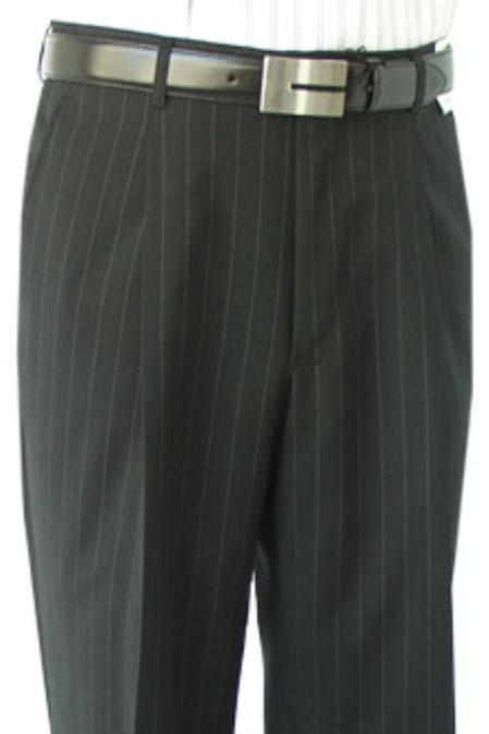 grey trousers with black stripe