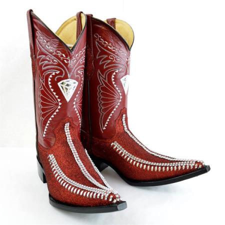 Diamonds Boots Original Red Leather 