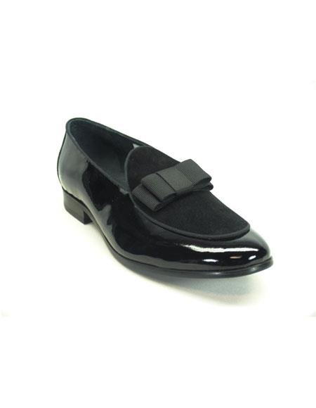 glossy black dress shoes