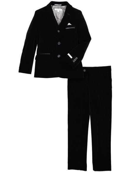 black velvet pant suit
