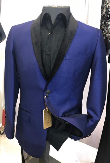  Men's Royal Blue Fancy Blazer ~ Sport Coat ~ Jacket