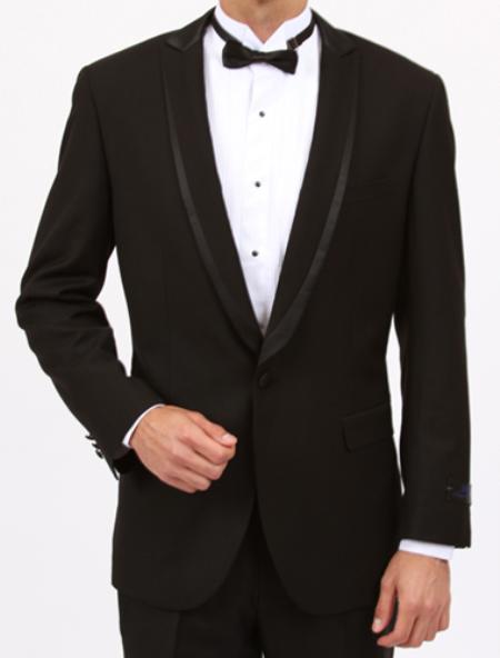 Men's Tuxedo Fashion Formal Black Longer Fashion Zoot Suit
