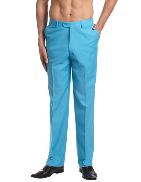 Men's turquoise dress pants 