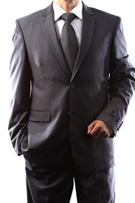 Men's   2 Button Charcoal Slim Fit Dress Suit (We have more Braveman suits Call 1-844-650-3963 to order) 