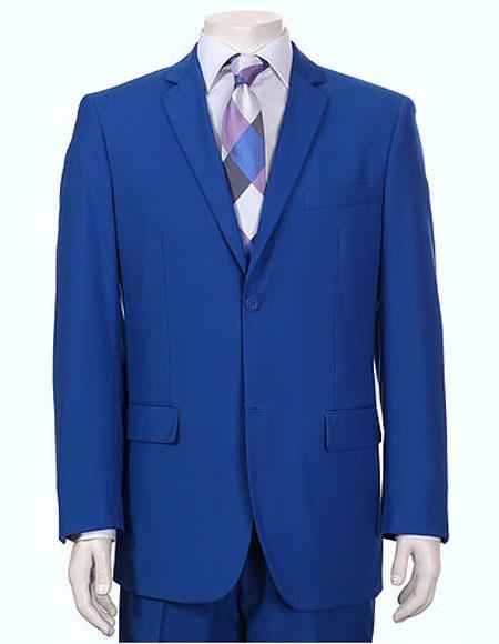 Men's Vitali Authentic 2 Button Royal Slim Fit Dress Suits