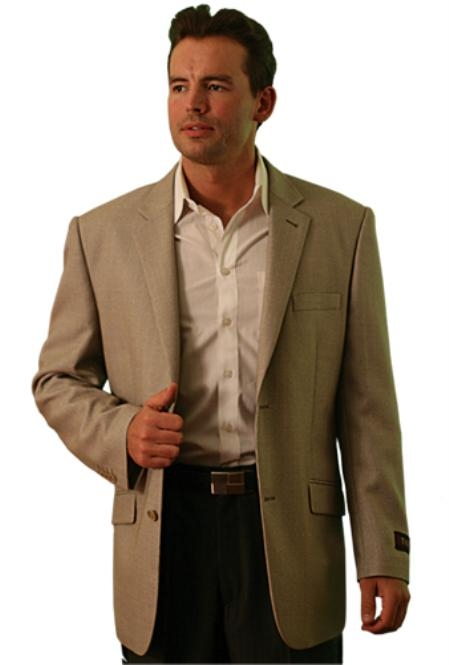 Two Button Cheap Unique Dress Cheap Priced Unique Fashion Designer Men's Dress blazers Sale Jacket For Men Sale Beige ~ Khaki ~ Tan