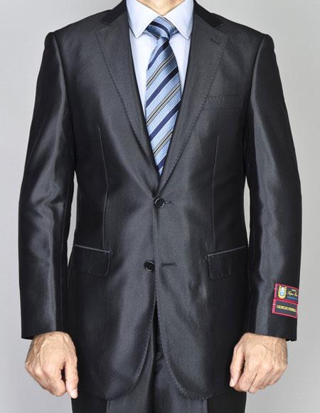 Anzuge 300 Giorgio Forelli Classic Fit Black W Blue Pinstripes Two Button Suit Kleidung Accessoires Smkveteran1tulungagung Sch Id