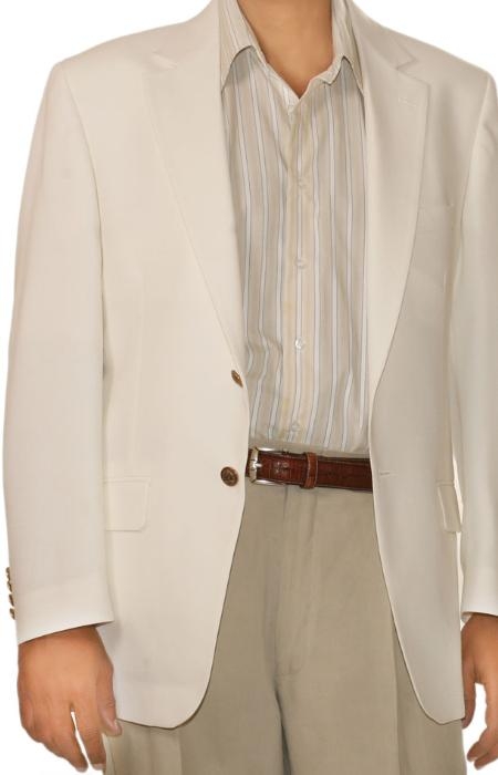White Spring/Summer Men's Two Button Cheap Priced Unique Dress Blazer For Men Jacket For Men Sale