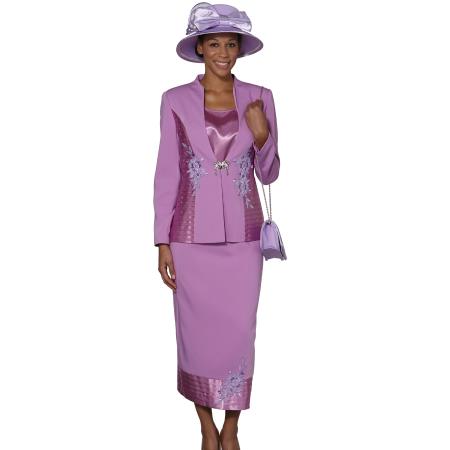 Women 3 Piece Dress Set Violet - Fashion Design