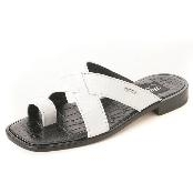 mens white dress sandals