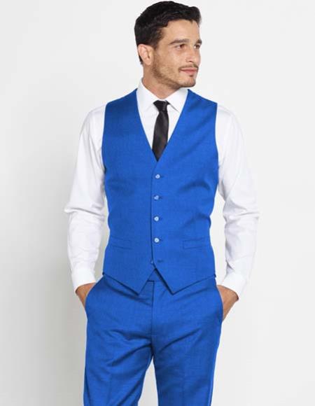 matching shirt with royal blue suit