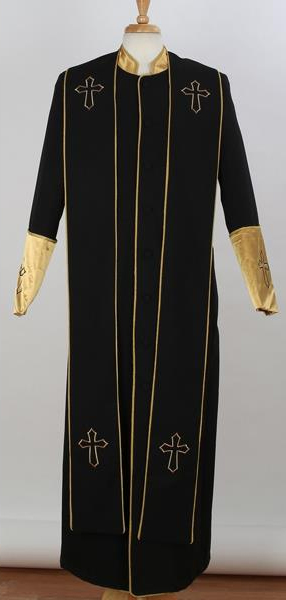 black and gold church dress