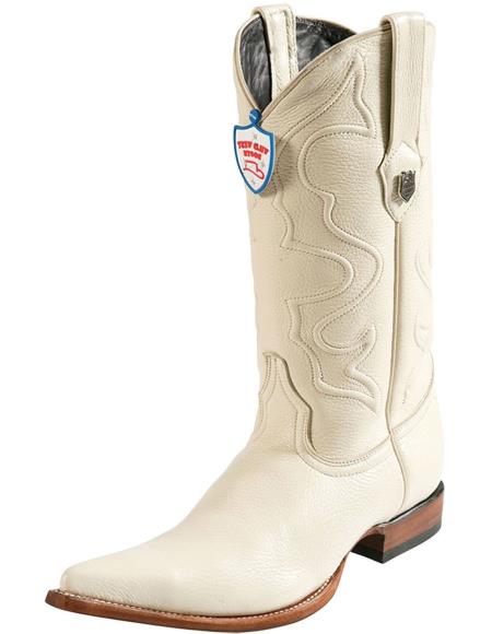 cream colored cowboy boots