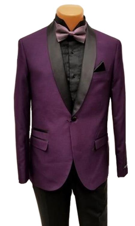 mens purple tuxedo