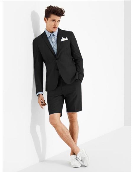 mens slim fit dress shorts