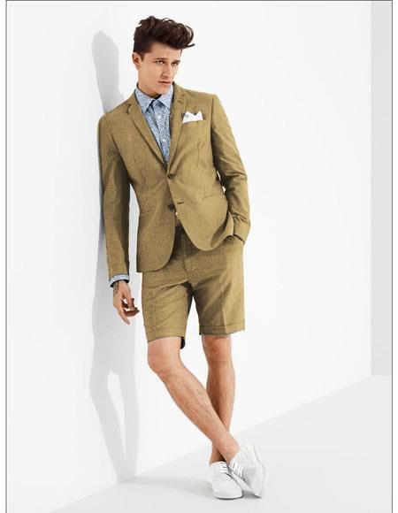 SKU#MO611 men's summer business suits with shorts pants set (sport coat ...