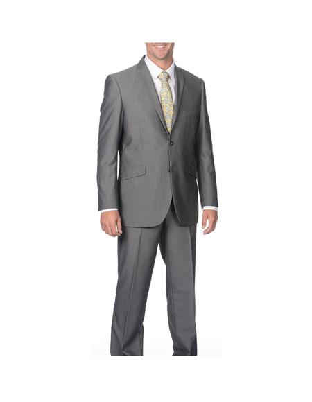 Men's Silver Double Vent Two Button Suit Separates Any Size