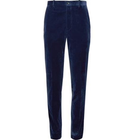 Blue Velvet Trousers