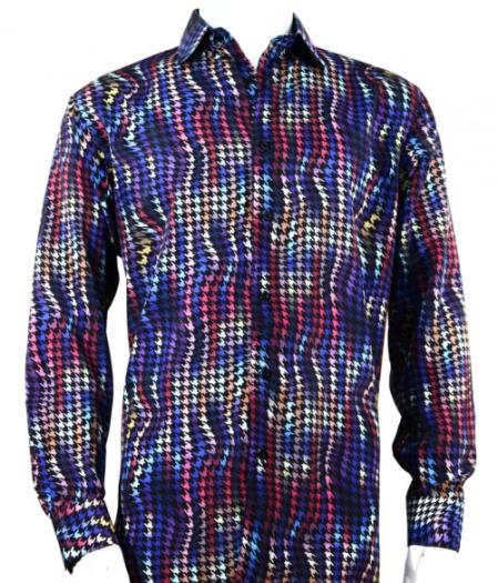 long sleeve purple shirt men