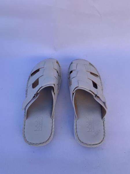 mens white strap sandals