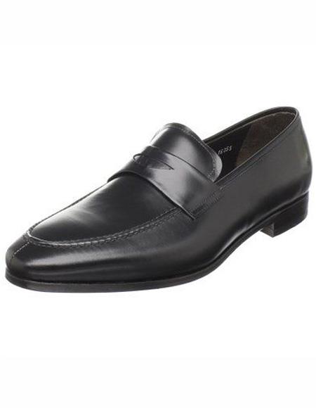 Mens Black Calfskin Leather Shoe