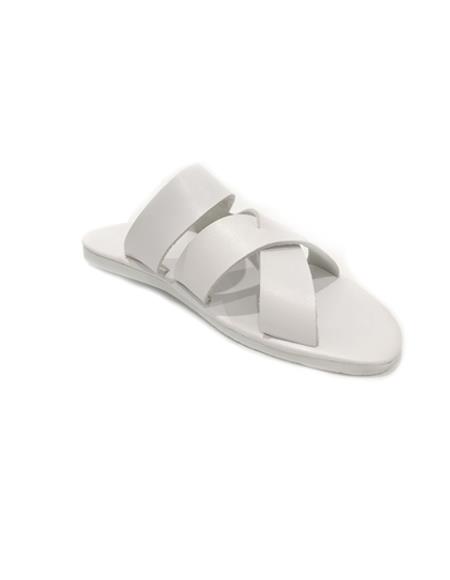 mens white dress sandals