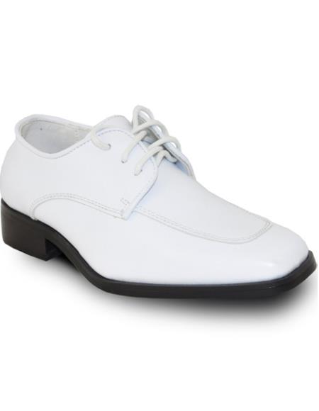 Men's White Matte Dress Oxford Shoe For Men