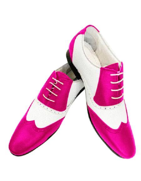 Hot Pink Four Eyelet Lacing Dress Shoe