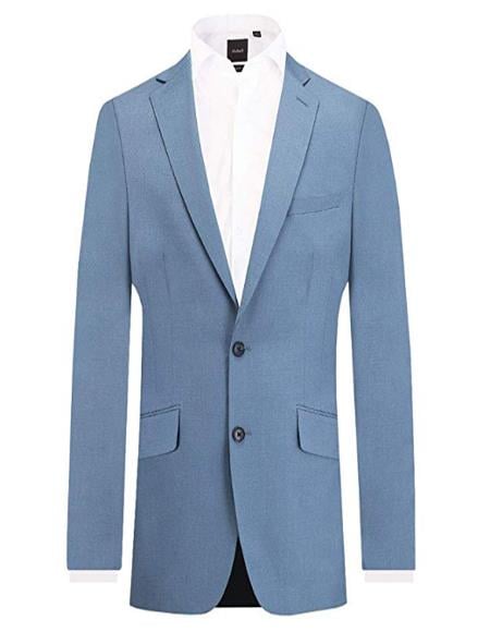 Men's Light Blue 2 Piece Affordable Cheap Priced Men's Dress