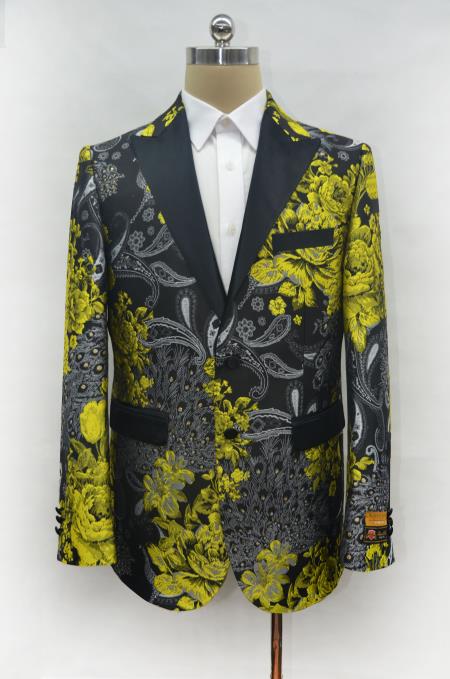 yellow prom jacket