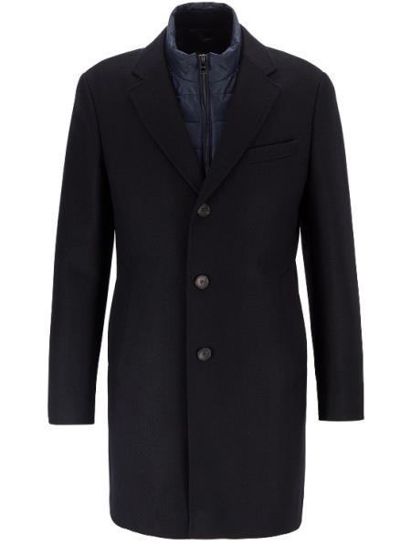 Men's  Standard Length Coat Dark Blue