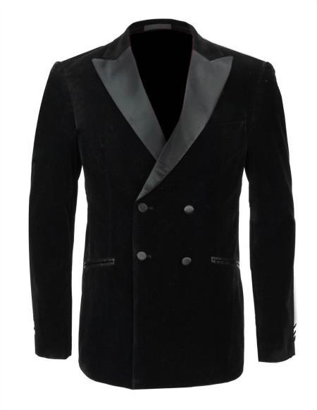 Men's Black Velvet Coat velour Men's blazer Jacket