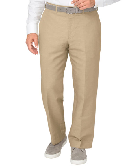 Men's Linen Pants Khaki