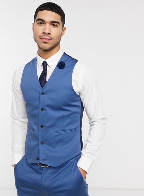 Men's Blue Suit + Vest + Pants – Nanaloafers