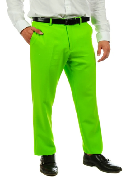 Men's Lime Green Suit Pants