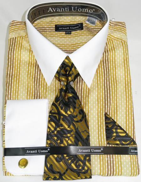 mustard yellow mens dress shirt