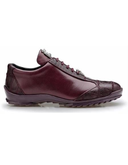 Men's Leather Lining Genuine Ostrich and Soft Calf