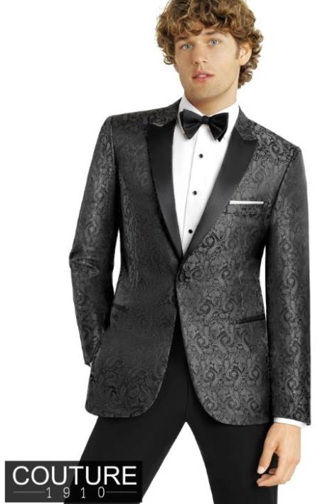 Charcoal Grey Tuxedo - Dark Grey Tuxedo