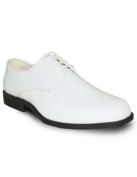 Men's White Vangelo Tuxedo Shoes