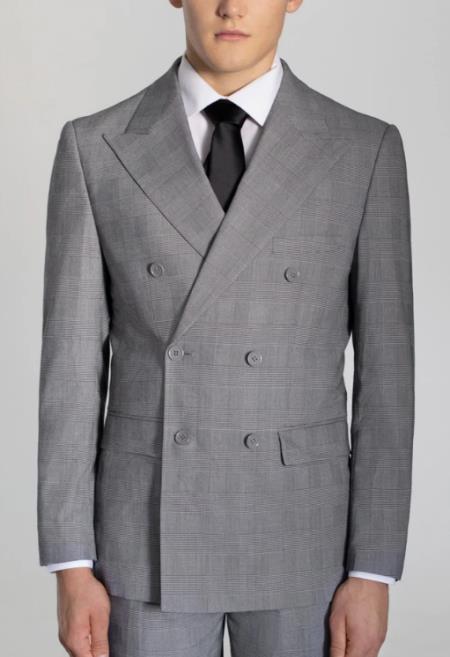 men's glen plaid suit