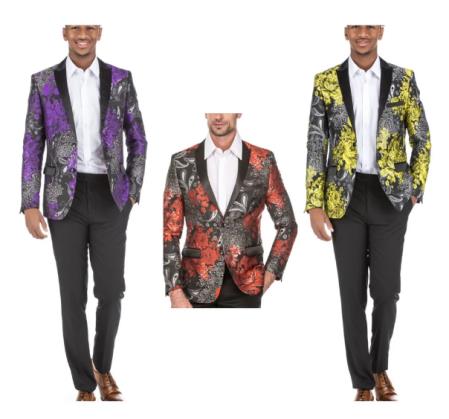 paisley mens blazer