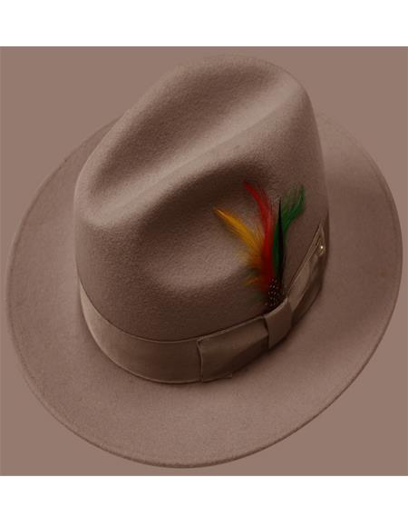 Men's 1920's Hats Untouchable Hat - Fedora Men's Hat Taupe