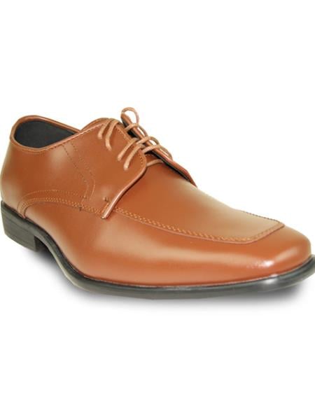 Men's Wide Width Dress Shoe Brown Matte