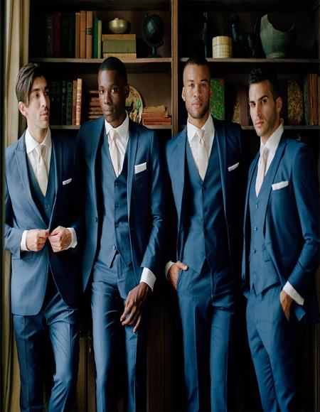 Groomsmen Suits + Shirt And Tie Color Package