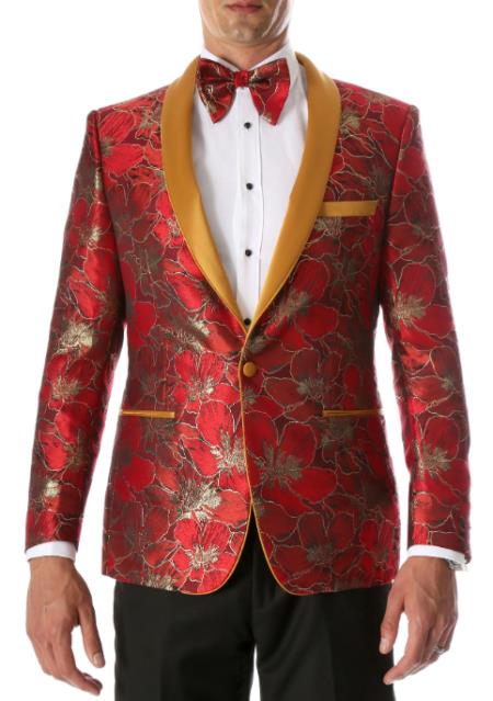 red and gold tuxedo