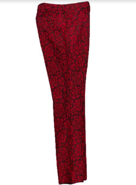 Alexander McQueen Ink Floral Pants in Red for Men | Lyst