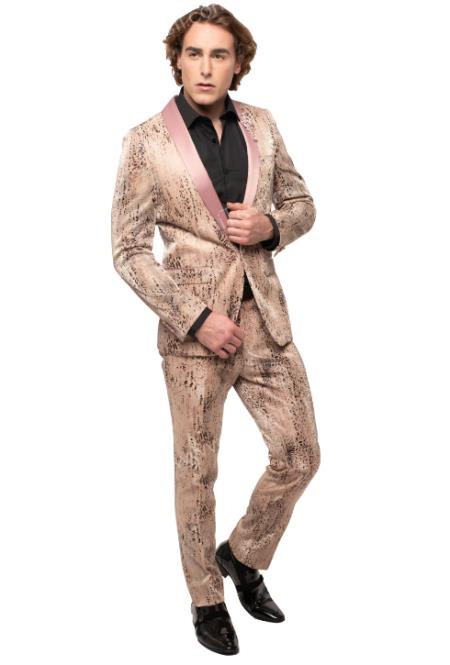 Rose Gold Suit - Rose Gold Tuxedo